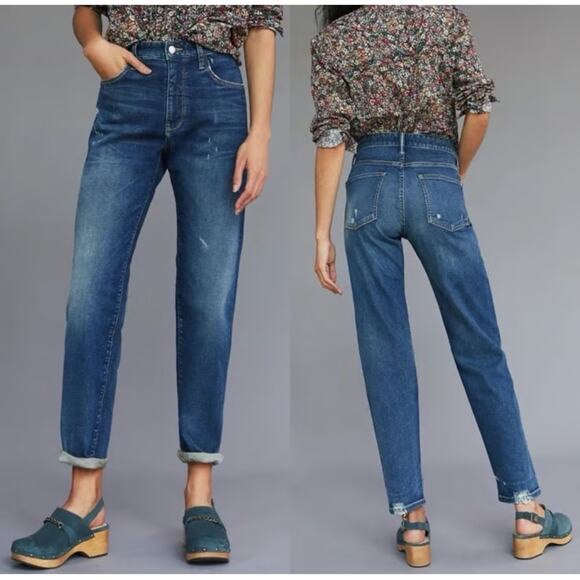 Pilcro Denim - Pilcro Selvedge Boyfriend Jeans The Borrowed Distressed Denim